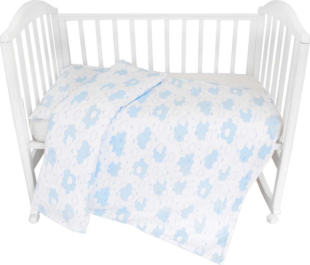 Споки Ноки Органайзер для детской кроватки Облака цвет голубой