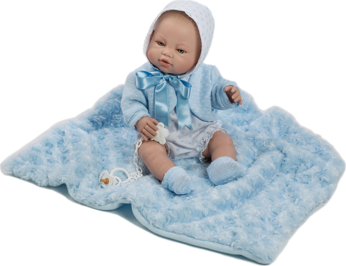Munecas Berbesa Кукла Пупс новорожденный 42 см 5114