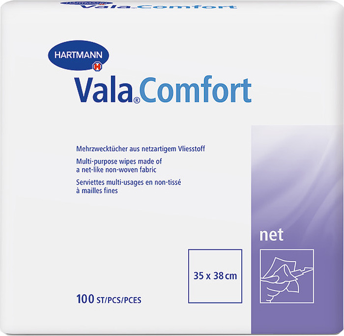 Vala Comfort Net Одноразовые салфетки, 35 х 38 см, 100 шт