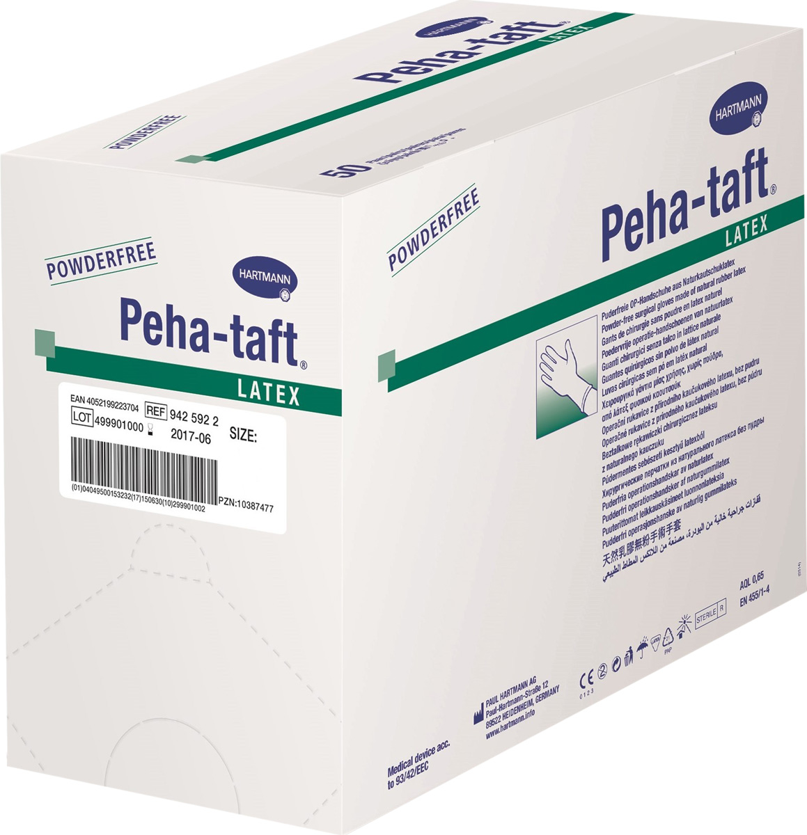 Peha-Taft Latex Перчатки стерильные особопрочные №6, 50 пар