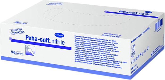 Peha-Soft Nitrile Перчатки медицинские XS, 100 шт
