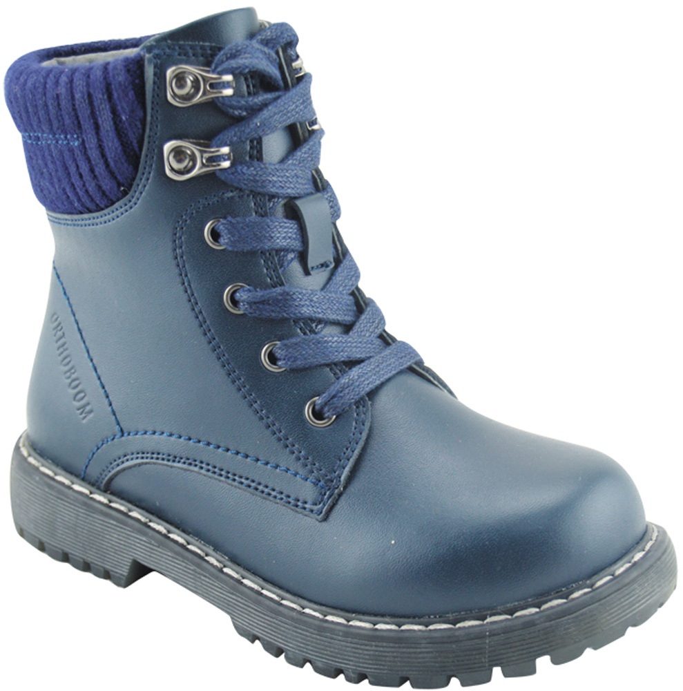 Ботинки для девочки Orthoboom, цвет: синий. 83056-01. Размер 29