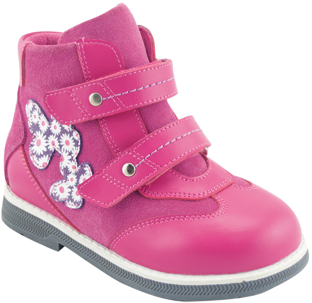 Ботинки для девочки Orthoboom, цвет: фуксия. 83056-01. Размер 26