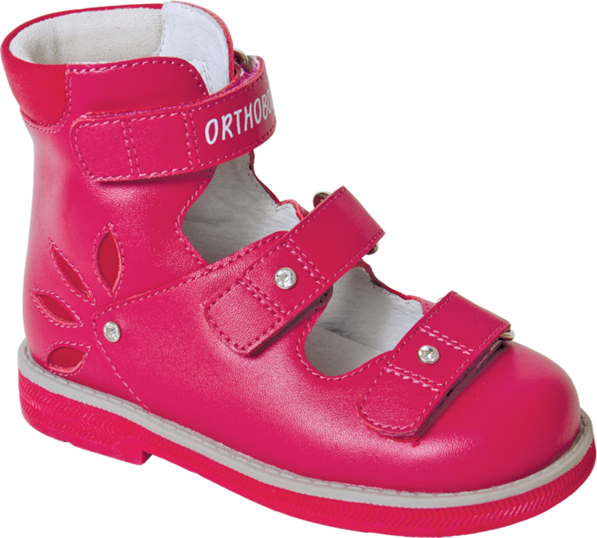 Туфли для девочки Orthoboom, цвет: брусничный. 81597-32. Размер 25
