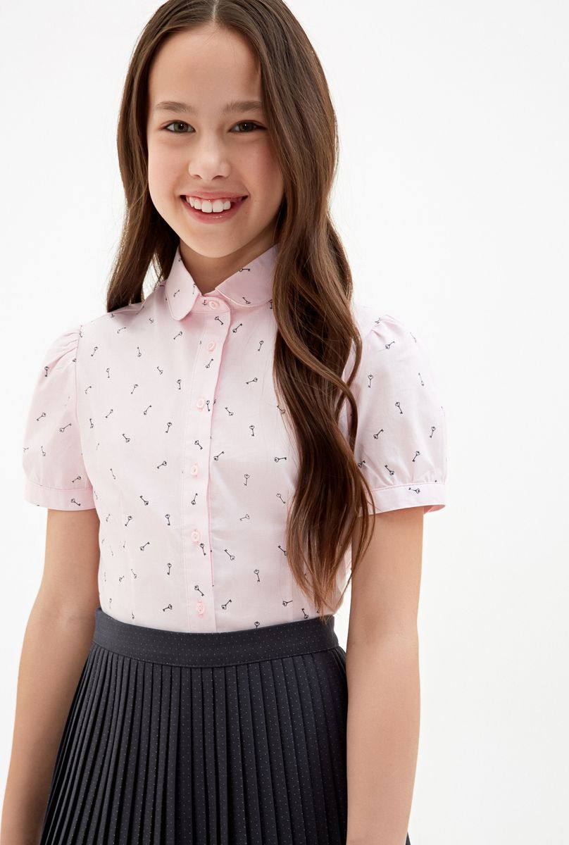 Блузка для девочки Concept Club Teya, цвет: светло-розовый. 10240270001_3400. Размер 146