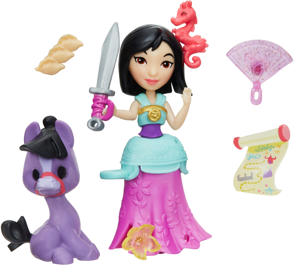 Disney Princess Набор фигурок Mulan Warrior Adventures