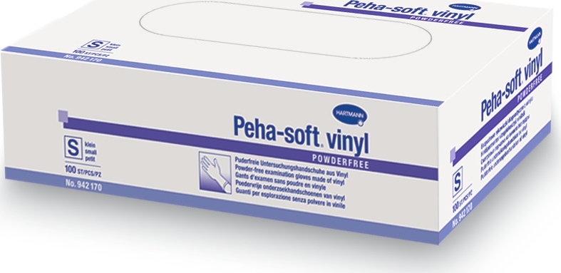 Peha-Soft Vinyl Перчатки медицинские, маленькие, 100 шт