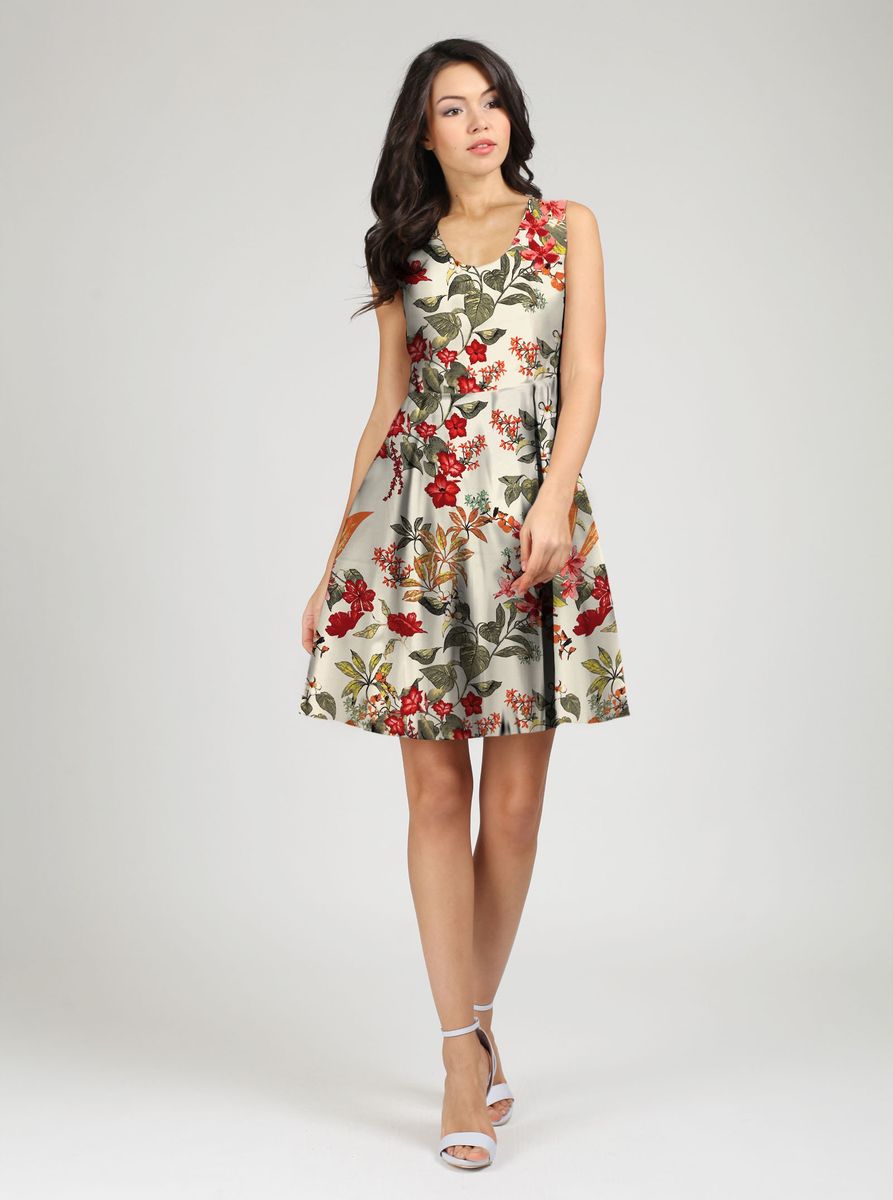 Платье Tom Farr, цвет: молочный. TW7560.30803-1-coll. Размер S (44)