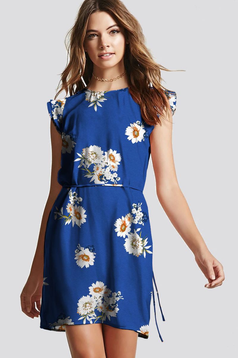Платье Tom Farr, цвет: синий. TW7564.35803-1-coll. Размер M (46)