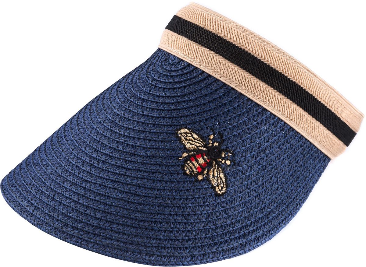 Шляпа соломенная женская Модные истории, цвет: синий. 4/0068/180. Размер универсальный