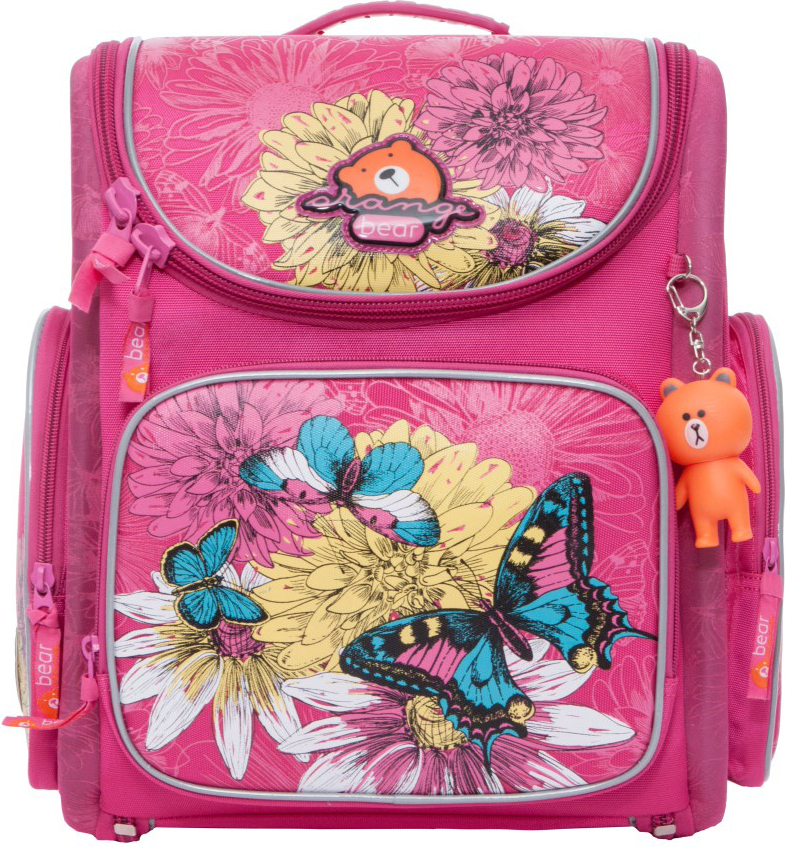 Orange Bear Рюкзак школьный Butterfly цвет фуксия