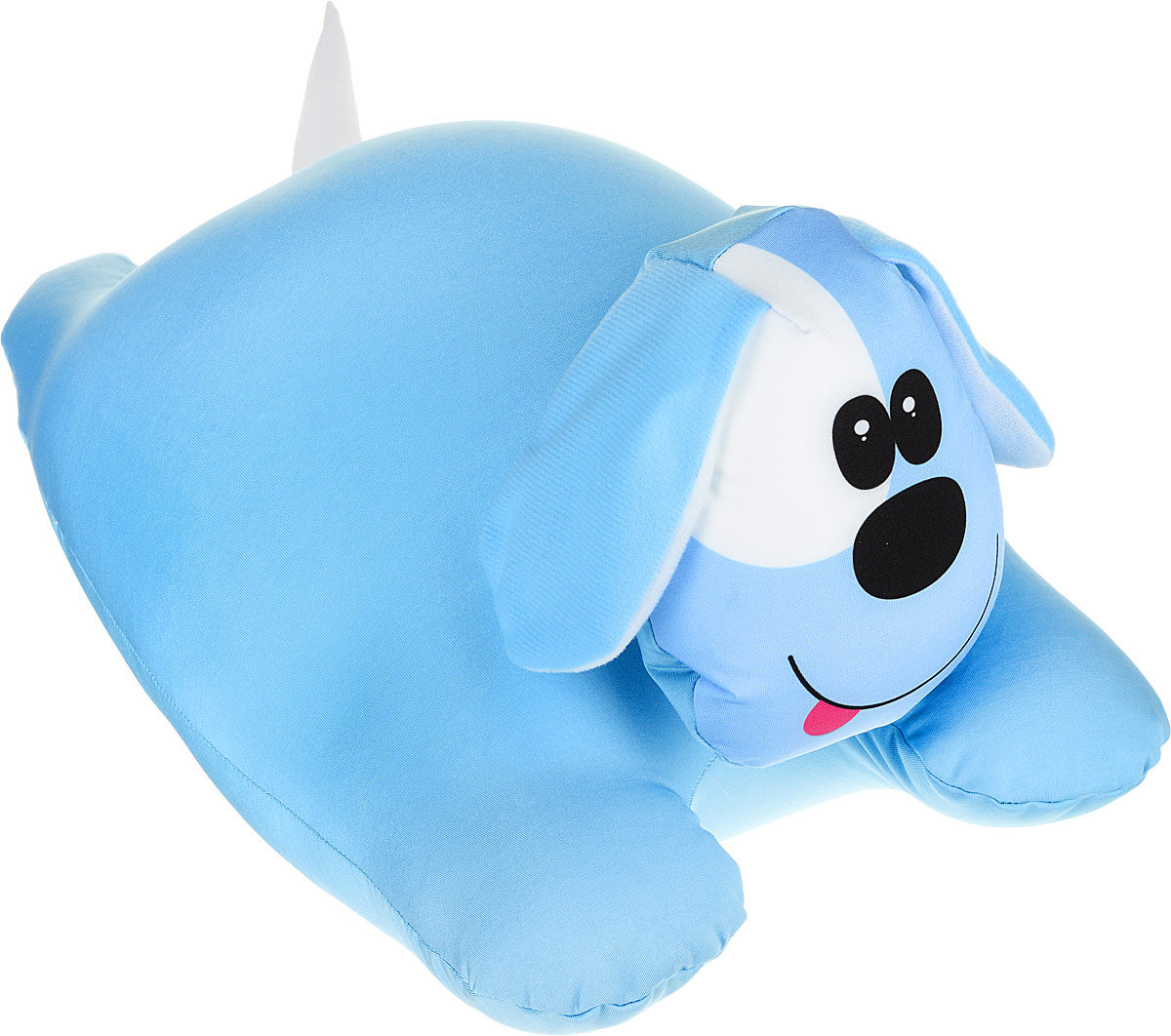 Штучки, к которым тянутся ручки Подушка-игрушка антистрессовая Собачка сердечная цвет голубой