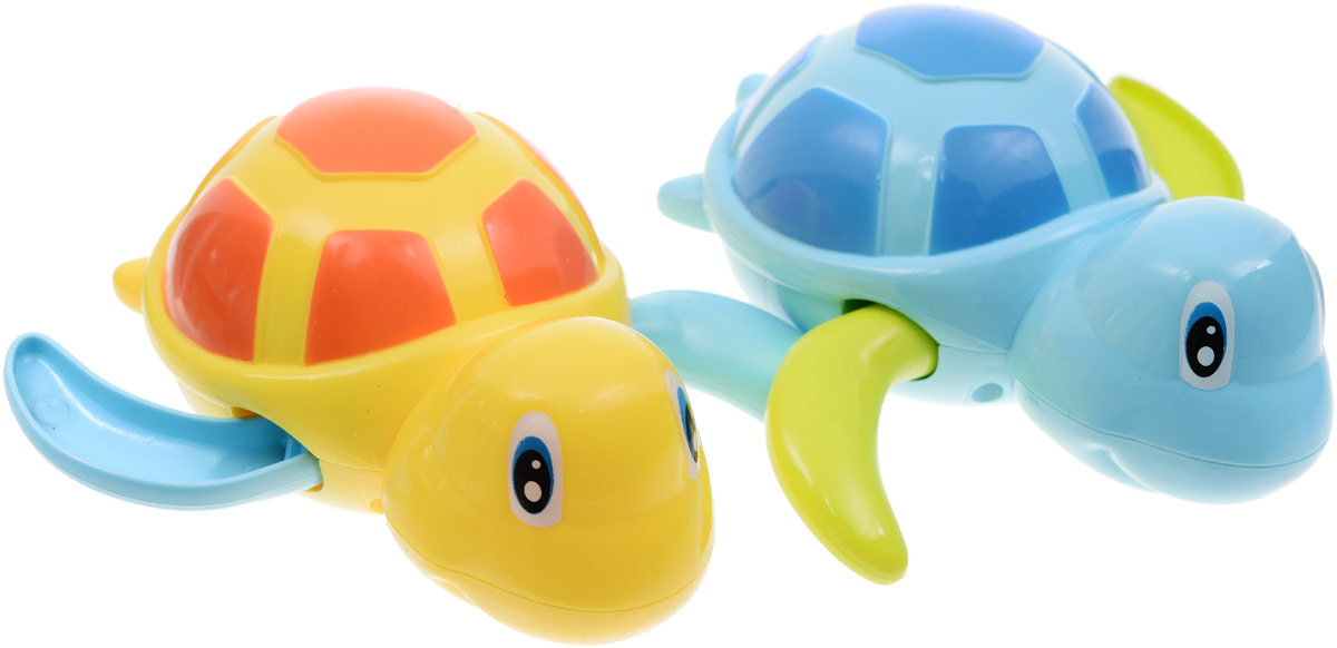 Happy Baby Игрушка для ванной Swimming Turtles цвет голубой желтый