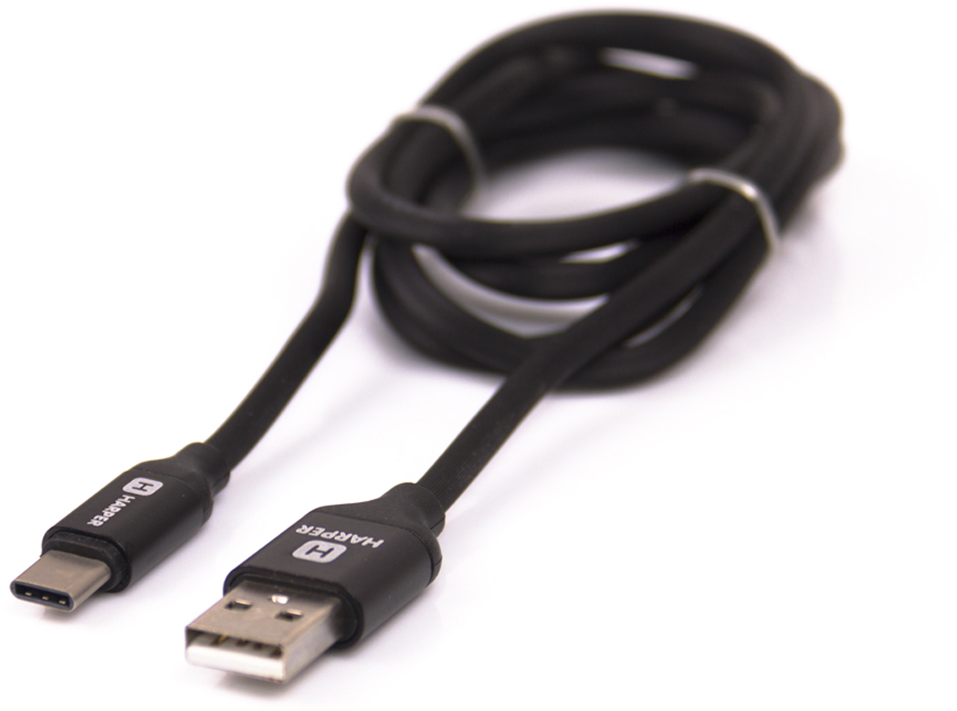 Harper SCH-730, Black кабель USB - Type-C (1 м)