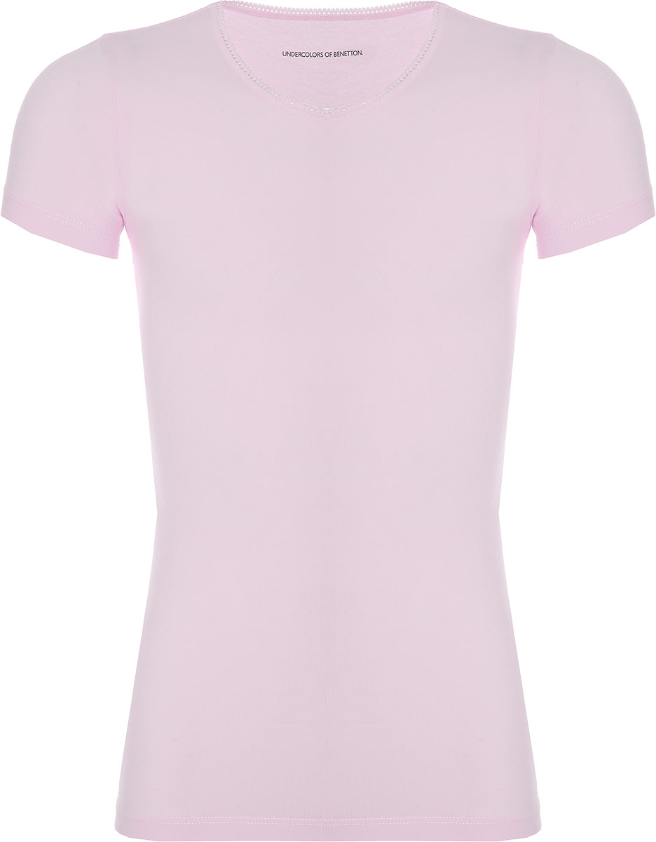Майка для девочки United Colors of Benetton, цвет: белый, розовый, 2 шт. 3MC10M490_901. Размер 160
