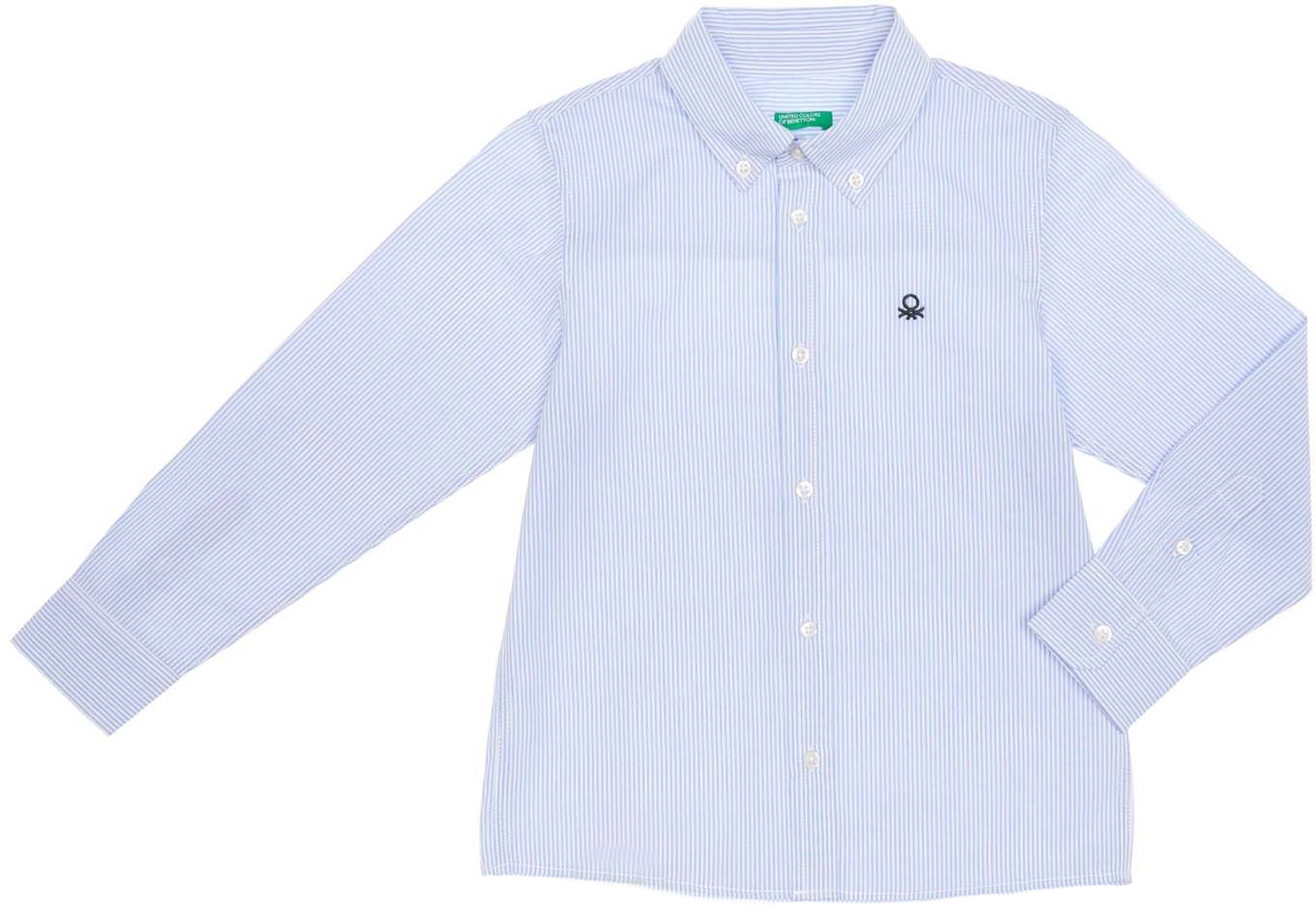 Рубашка для мальчика United Colors of Benetton, цвет: белый. 5DU65Q200_931. Размер XS (110)