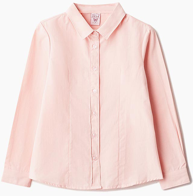 Блузка для девочки Sela, цвет: пастельно-розовый. B-612/1001-8310. Размер 152
