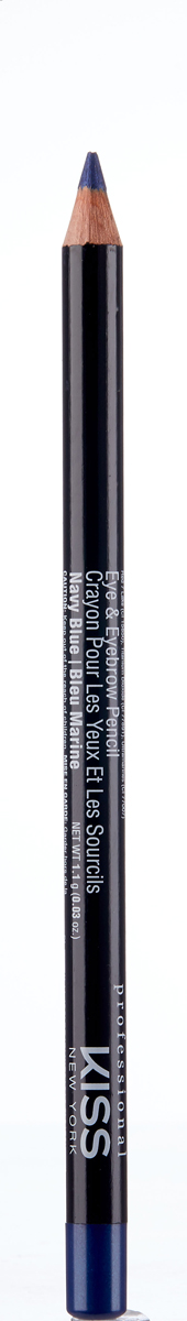 Kiss New York Professional Контурный карандаш для глаз Eye & Eyebrow Pencil, Navy Blue, 1,1 г