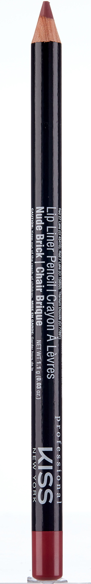 Kiss New York Professional Контурный карандаш для губ Lip Liner Pencil, Nude Brick, 1,1 г