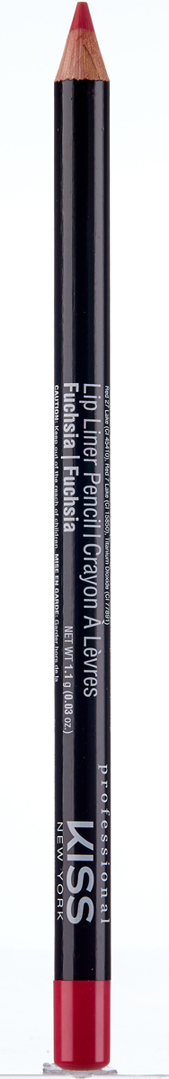Kiss New York Professional Контурный карандаш для губ Lip Liner Pencil, Fuschia, 1,1 г