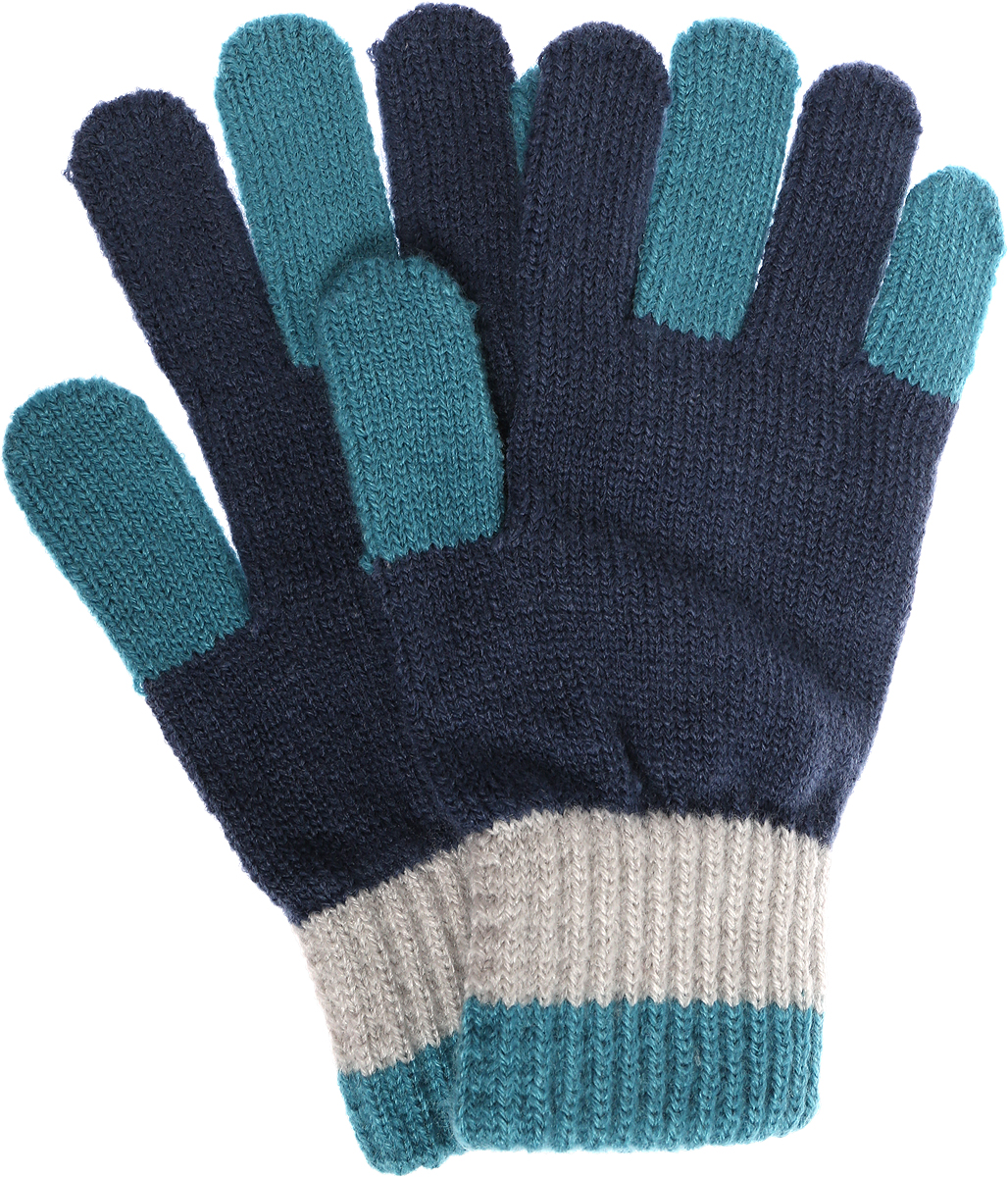 Перчатки для мальчика United Colors of Benetton, цвет: синий. 6KV7B315L_217. Размер 90