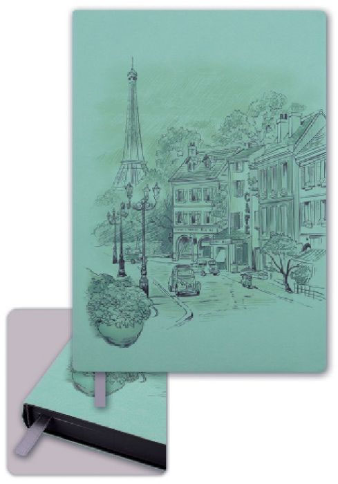 Феникс+ Ежедневник Париж 160 листов цвет светло-зеленый