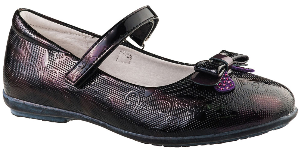 Туфли для девочки BiKi, цвет: темно-фиолетовый. A-B20-50-E. Размер 29
