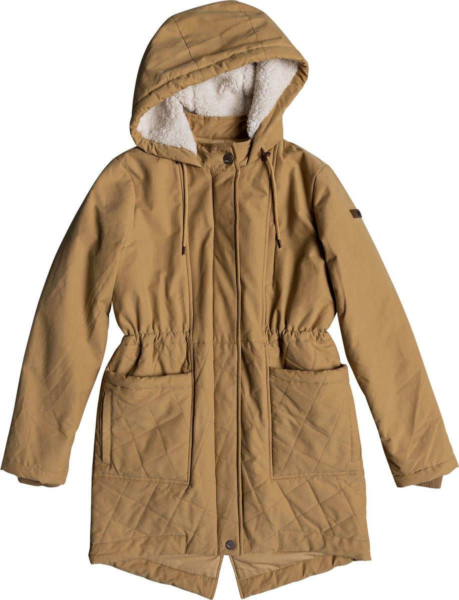 Куртка женская Quiksilver, цвет: бежевый. ERJJK03231-TJQ0. Размер M (44)