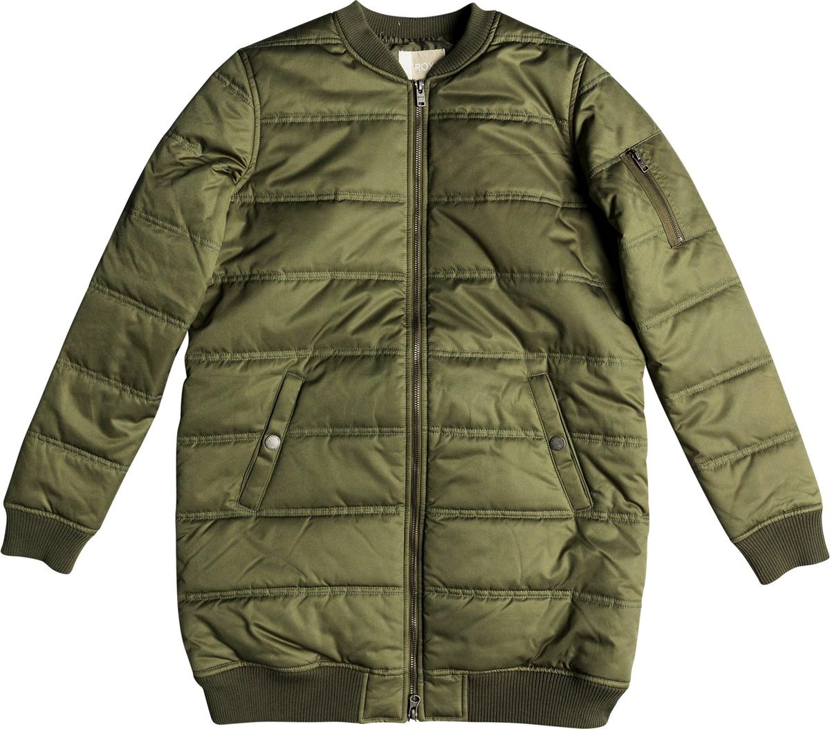 Куртка женская Quiksilver, цвет: зеленый. ERJJK03255-GPZ0. Размер XL (48)
