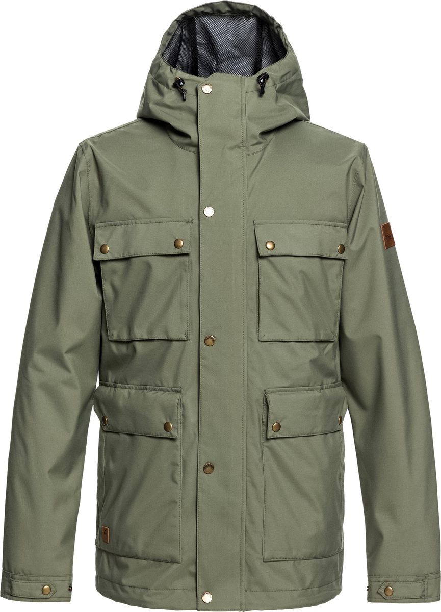 Куртка мужская Quiksilver, цвет: зеленый. EQYJK03413-CRE0. Размер L (52)