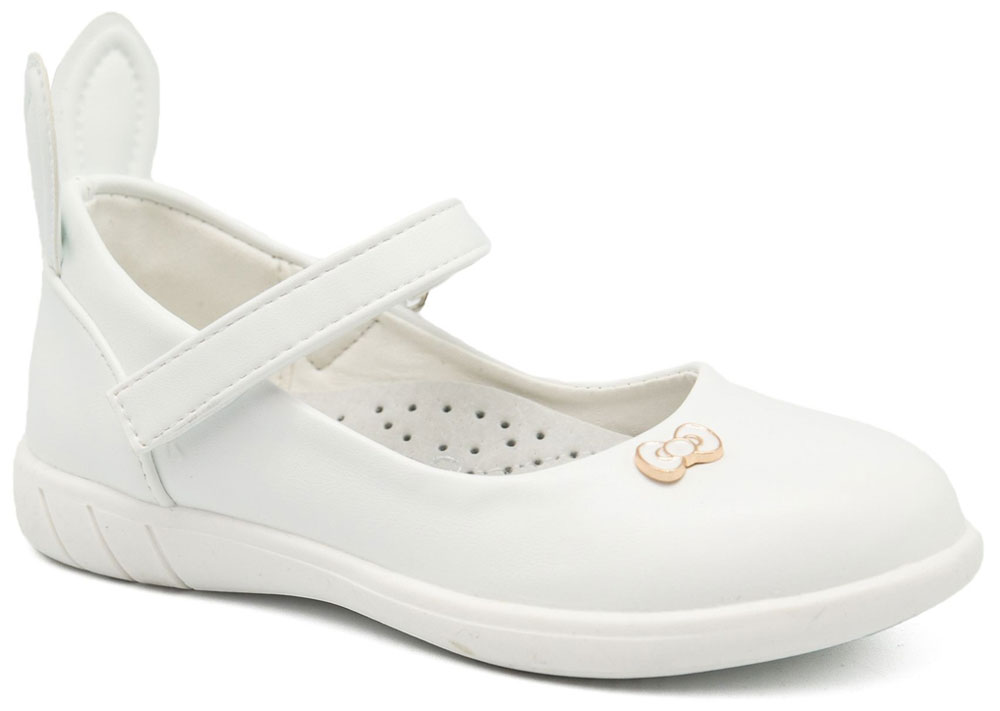 Туфли для девочки Счастливый ребенок, цвет: белый. F 8685-2. Размер 29