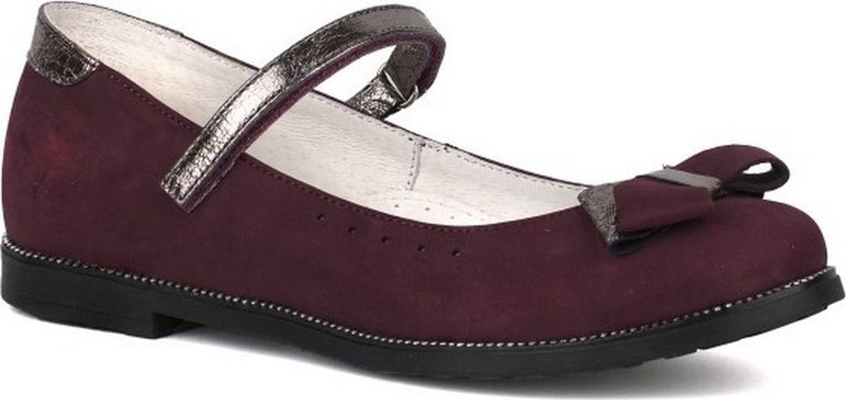 Туфли для девочки Шаговита, цвет: темно-фиолетовый. 18СМФ 43154. Размер 31