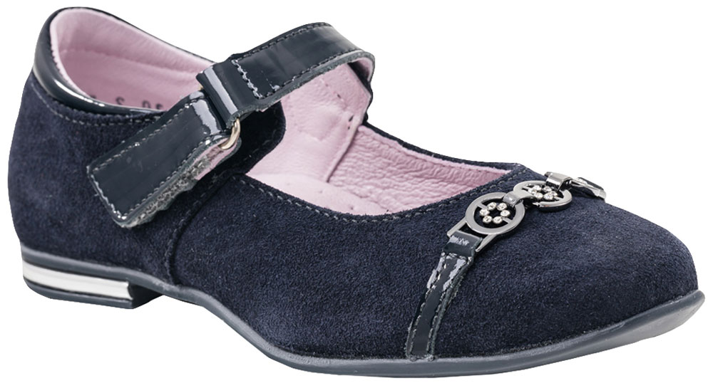 Туфли для девочки Котофей, цвет: синий. 532124-22. Размер 33