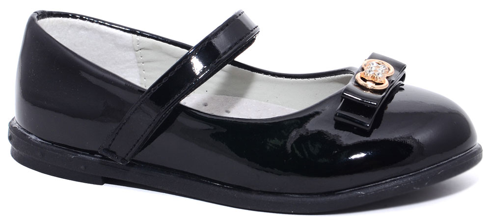 Туфли для девочки Мифер, цвет: черный. 6228A. Размер 27