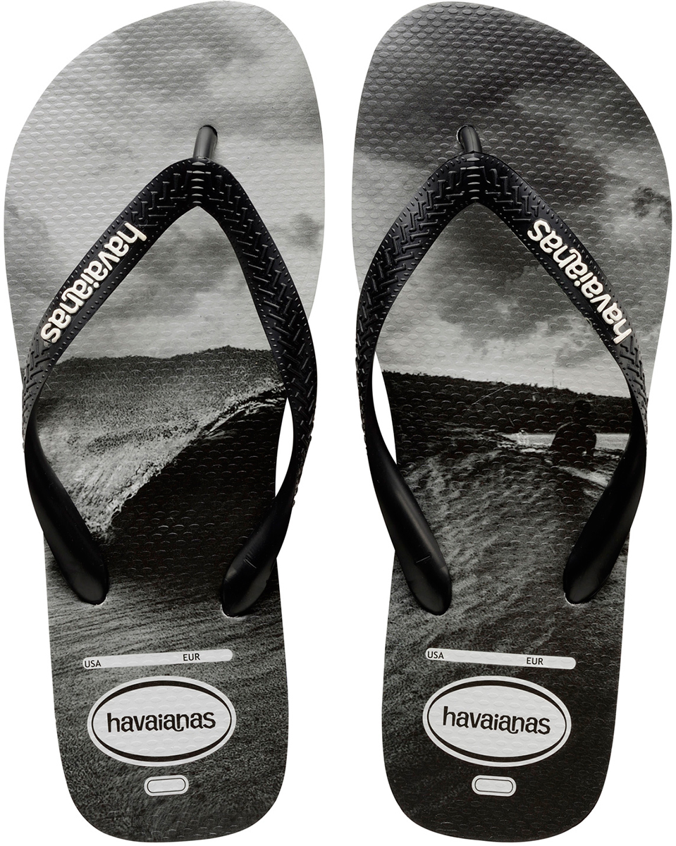 Сланцы мужские Havaianas Top Photoprint, цвет: серый. 41348320133. Размер 45/46