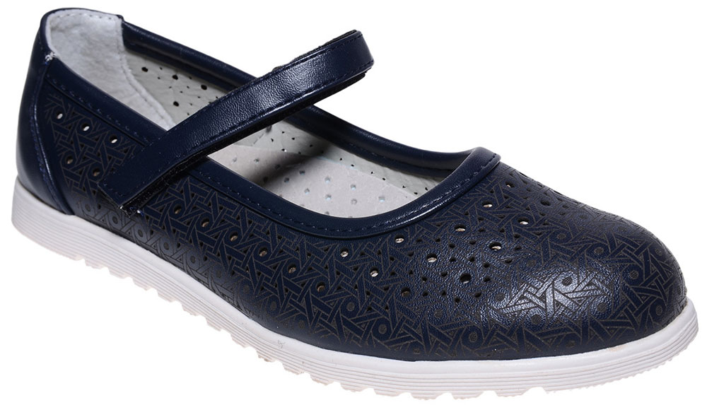 Туфли для девочки Мифер, цвет: синий. 7213F-2. Размер 35