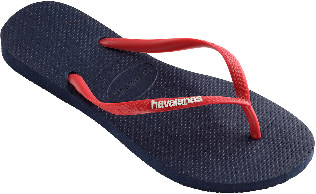 Сланцы женские Havaianas Slim Logo, цвет: черный. 41197875603. Размер 41/42