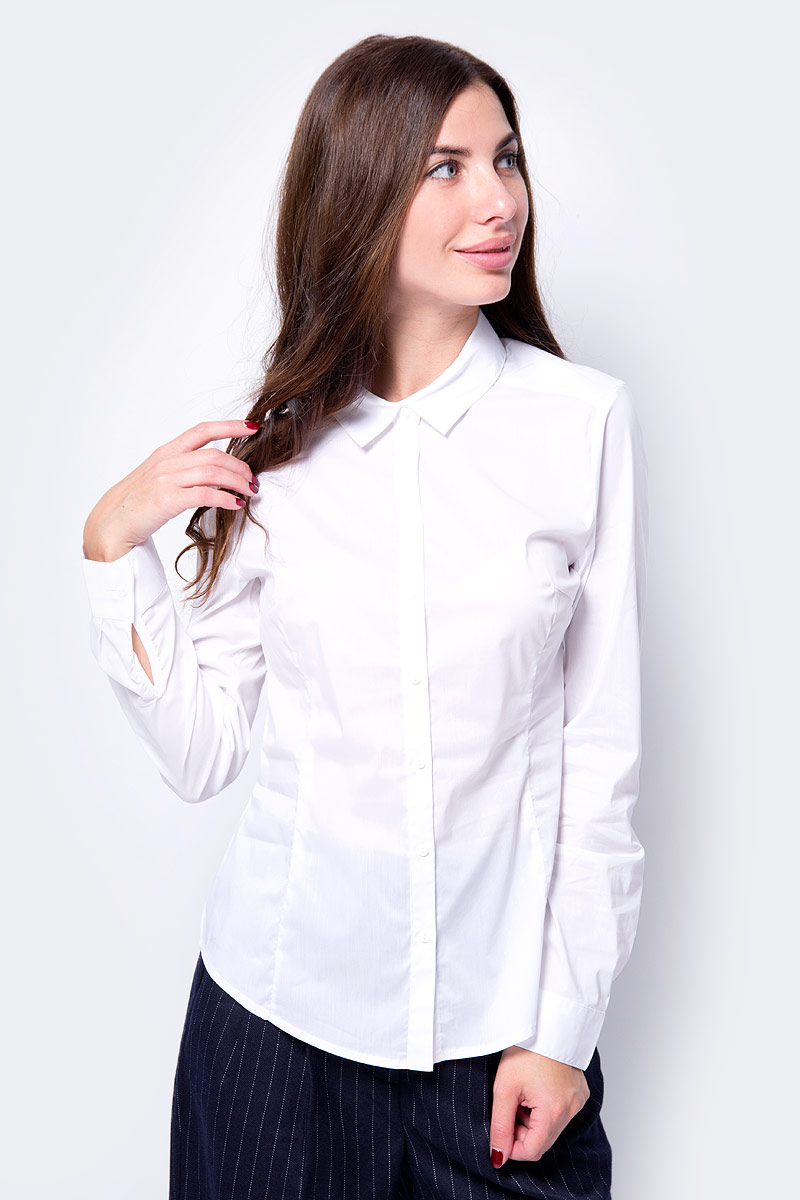 Блузка женская Sela, цвет: кипенно-белый. B-112/508-8340. Размер 46