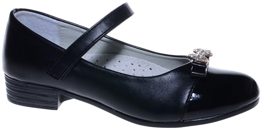 Туфли для девочки Мифер, цвет: черный. 7216I-1. Размер 33
