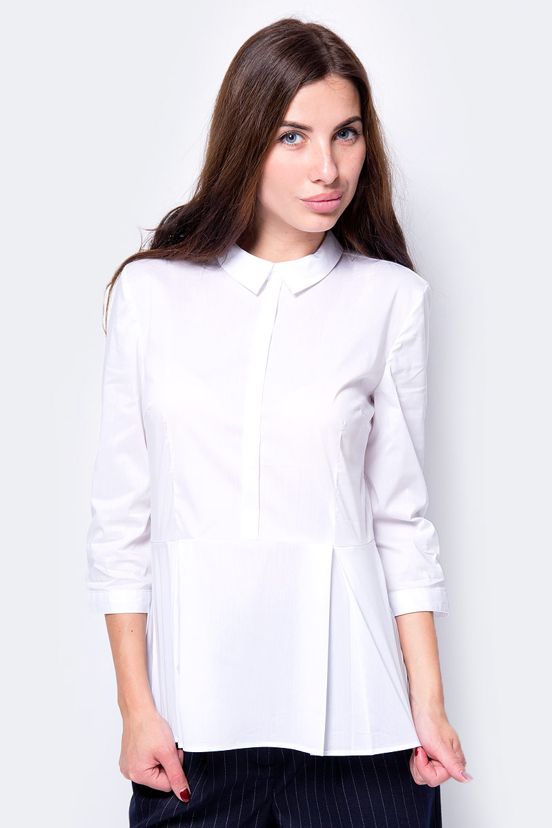 Блузка женская Sela, цвет: кипенно-белый. B-112/510-8340. Размер 44