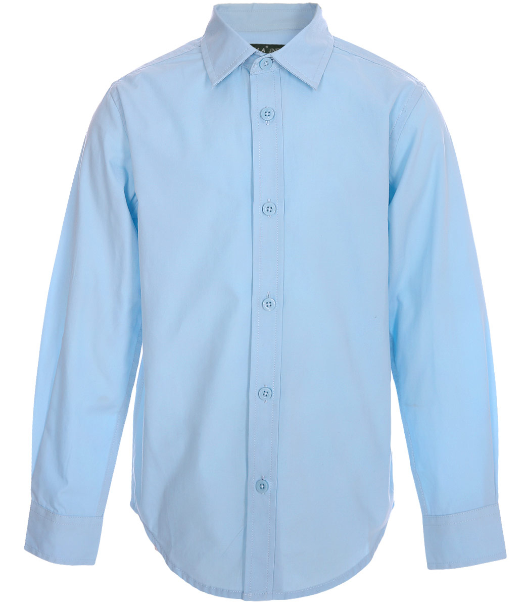 Рубашка для мальчика Sela, цвет: светло-голубой. H-812/235-8310. Размер 158