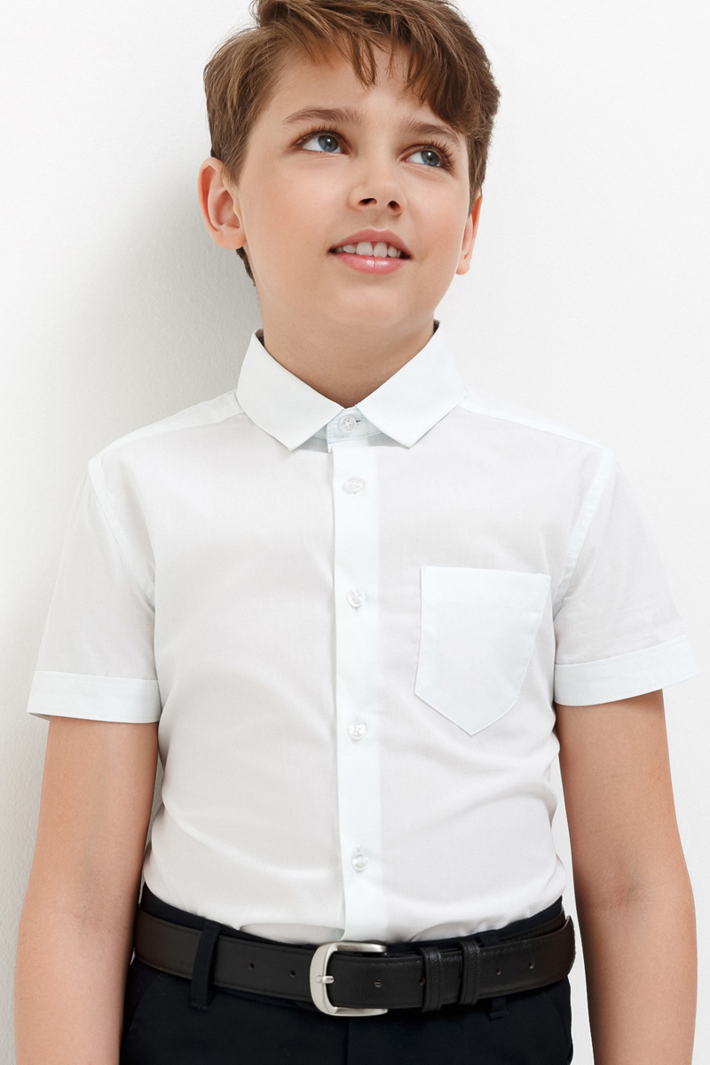 Рубашка для мальчика Acoola Detroyt, цвет: белый. 20140290004_200. Размер 164