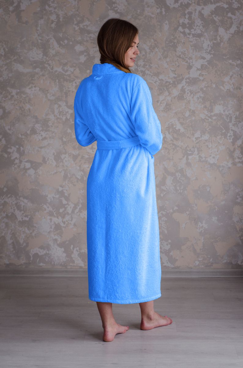 Халат женский Bio-Textiles, цвет: голубой. IFMIWH. Размер 52/54