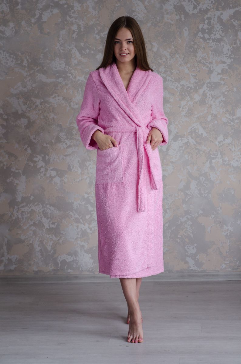 Халат женский Bio-Textiles, цвет: розовый. IFMIWH. Размер 48/50