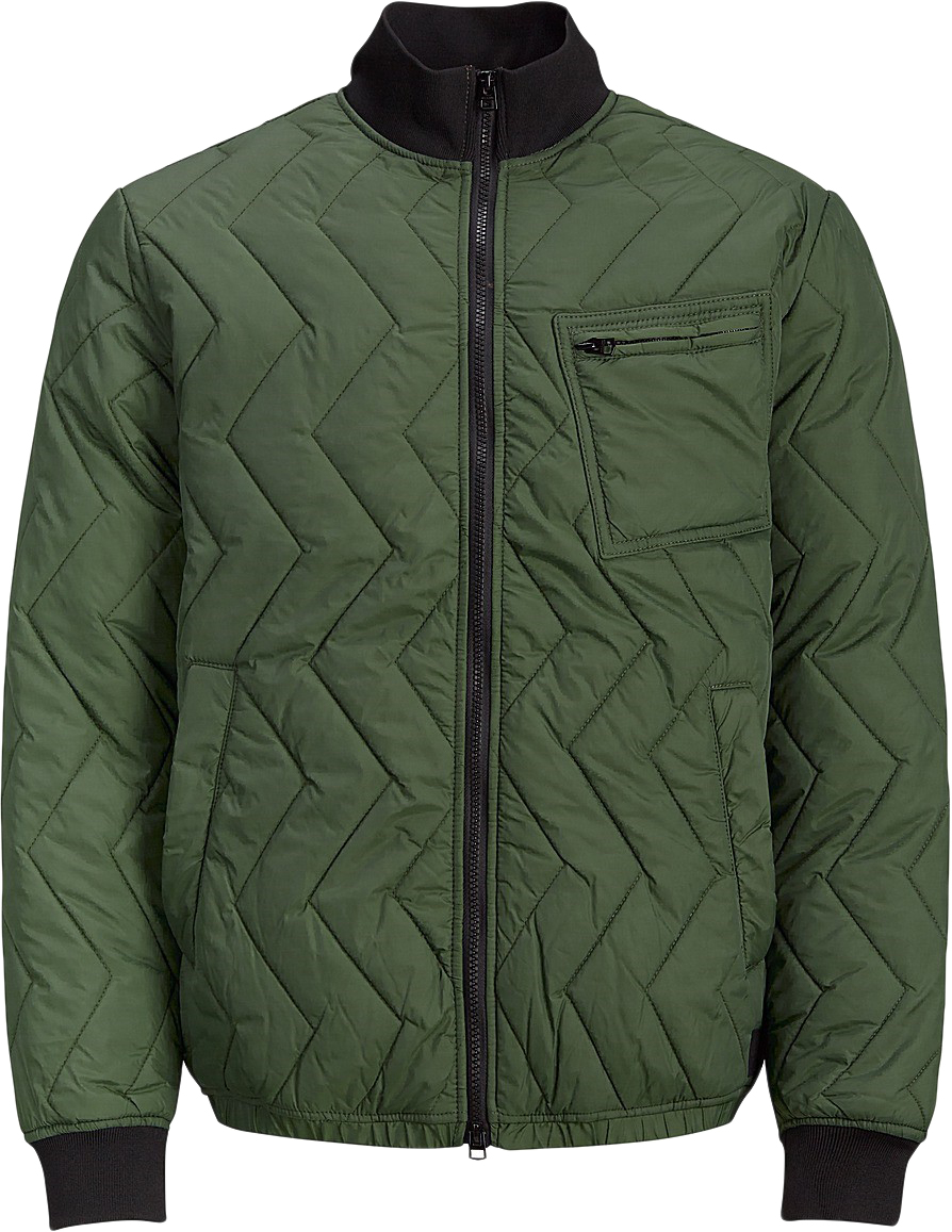 Куртка мужская Jack & Jones, цвет: зеленый. 12137344_Thyme. Размер XL (52)