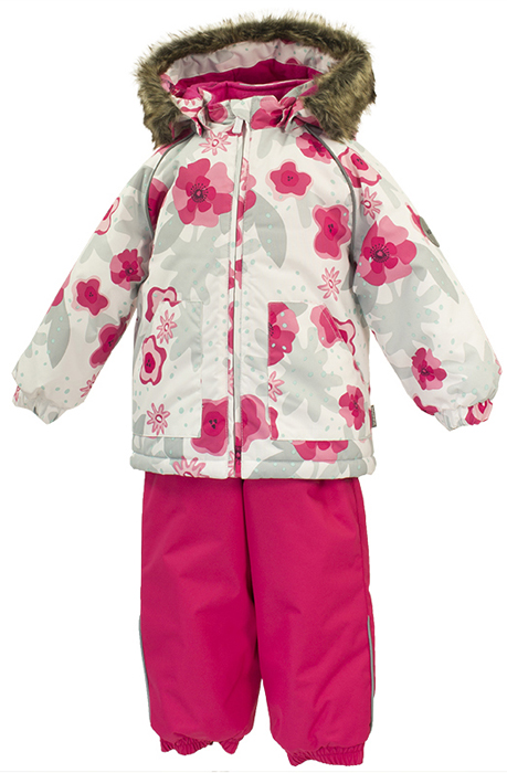 Комплект верхней одежды детский Huppa Avery, цвет: белый, фуксия. 41780030-81920. Размер 80