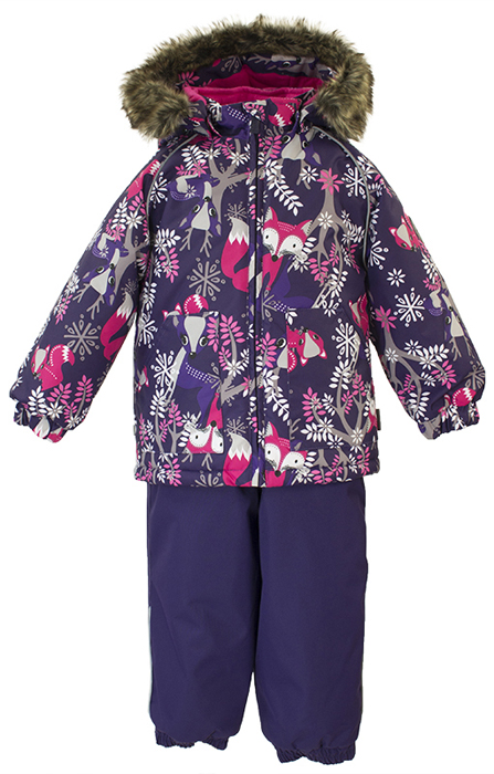 Комплект верхней одежды для девочки Huppa Avery, цвет: темно-лилoвый. 41780030-81873. Размер 98