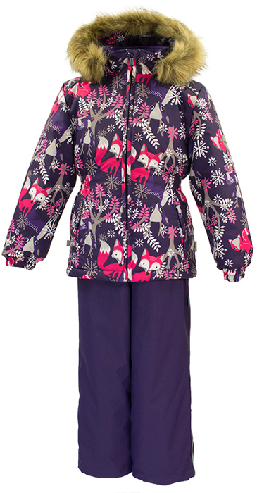 Комплект верхней одежды для девочки Huppa Wonder, цвет: темно-лилoвый. 41950030-81873. Размер 98