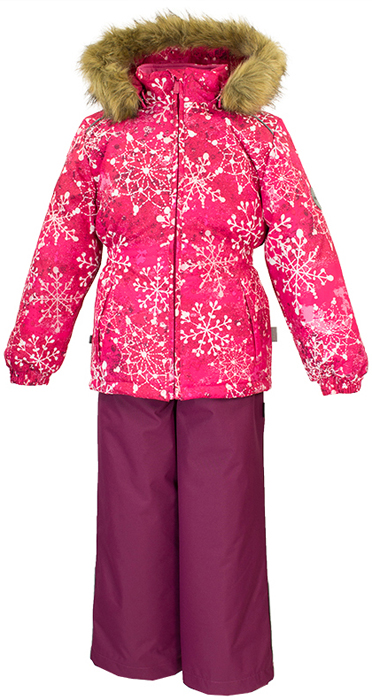 Комплект верхней одежды для девочки Huppa Wonder, цвет: фуксия, бордовый. 41950030-82063. Размер 122