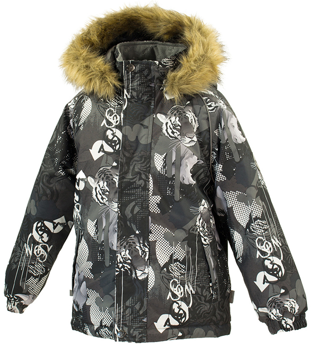 Куртка для мальчика Huppa Marinel, цвет: темно-серый. 17200030-82818. Размер 110